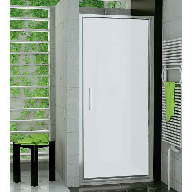 SanSwiss TOPP 0800 50 49 Jednokřídlé dveře 80 cm, aluchrom/satén