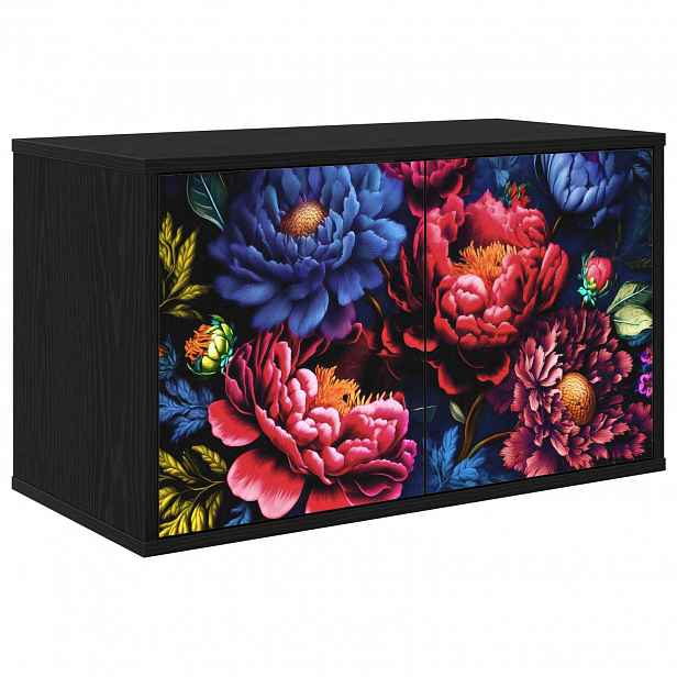 vidaXL Nástěnná TV skříň KIEL 69 x 33 x 40 cm Černý dub