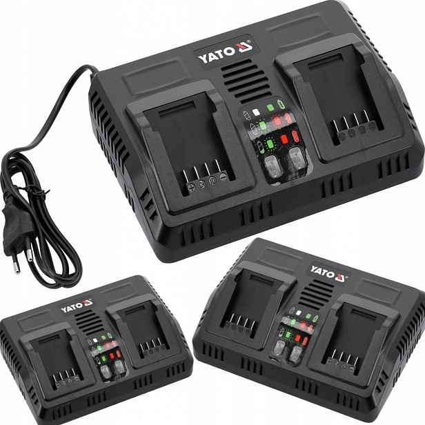 Inteligentní Duální Nabíječka 18V (2,4-4,5A) Yato YT-828501