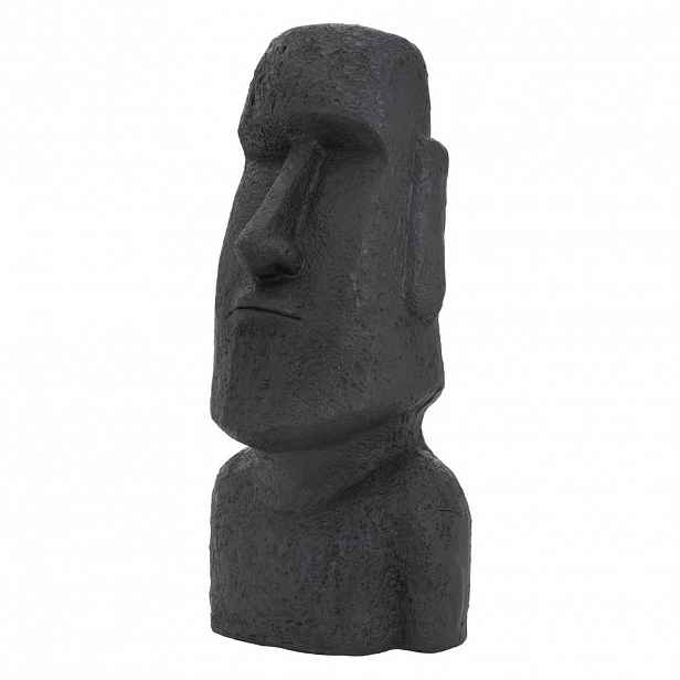 ECD-Germany SOCHA MOAI RAPA NUI, výška 78 cm, antracitová, z polyresinu