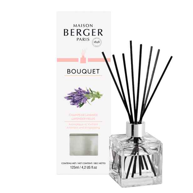 Maison Berger Paris aroma difuzér Cube, Levandulové pole 125 ml