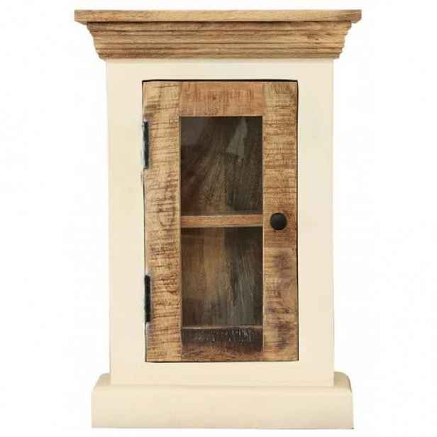 Nástěnná skříňka do koupelny Agni 40x60x15 cm z masivu mango AGNI-SN