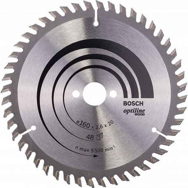Pilový kotouč Optiline Wood 160 x 20 mm 48 zubů Bosch