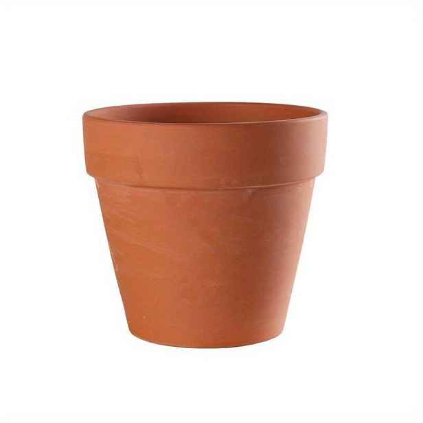 TEMU 6ks Klasické Kulaté Hliněné Květináče s Odtokovými Otvory, 5.5cm x V5cm - Použití uvnitř/vně