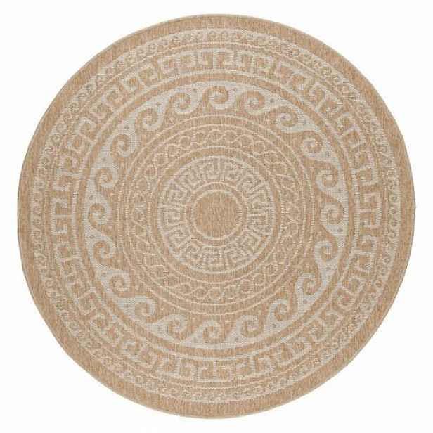 Vopi Kusový koberec Comilla 0887 beige, průměr 160 cm