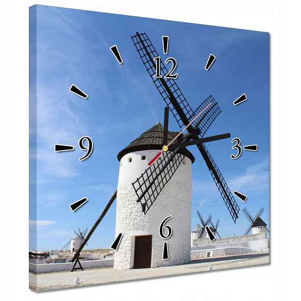 Hodiny 30x30 Větrák