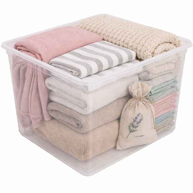 Keeeper Úložný box s víkem (má 2 funkce) BEA Clearbox 30L, 39 x 33,5 x 32 cm