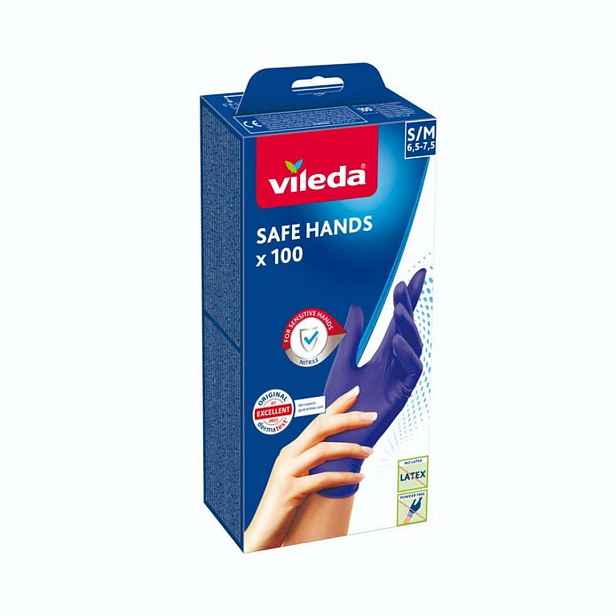 Vileda - Rukavice Safe Hands, velikost S/M, 100 ks 167821