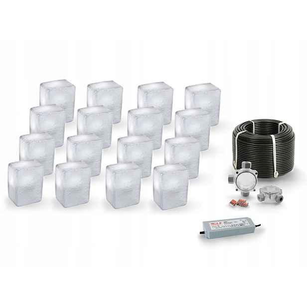 16x Led nájezdové svítidlo 12V IP68 Bz 9x12 cm