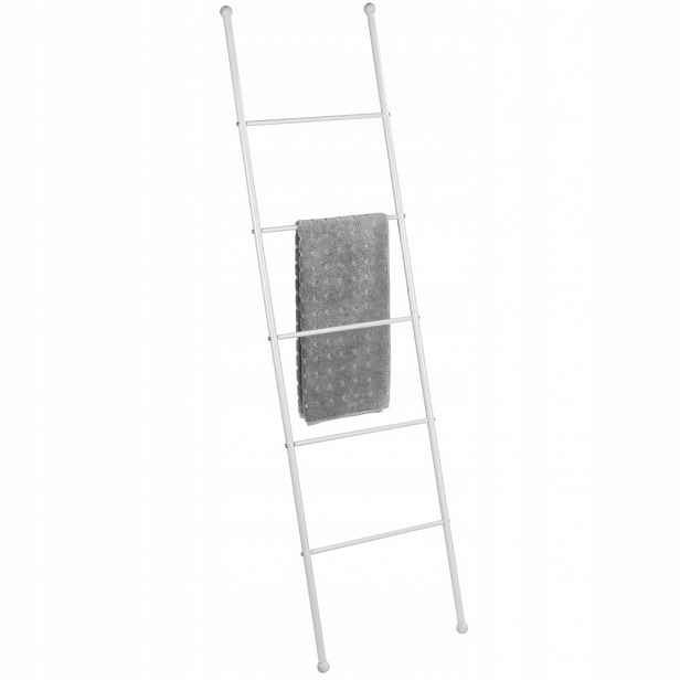 Stojan Žebřík Na Ručníky Věšák Kovový Bílý 43X157 CM Viva Wenko
