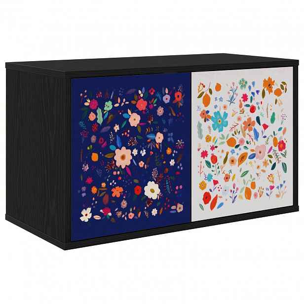 vidaXL Nástěnná TV skříň MAINZ 69 x 33 x 40 cm Černý dub