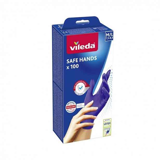 Vileda - Rukavice Safe Hands, velikost M/L, 100 ks 167824
