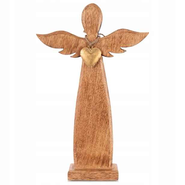 Dřevěná figurka anděl Mango 42 cm
