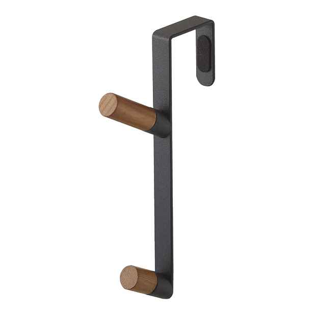 Černý kovový věšák na dveře 1,5 cm Tower – YAMAZAKI