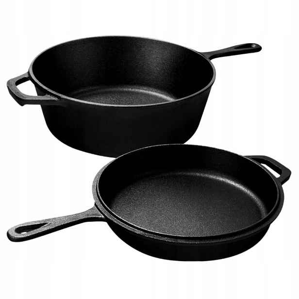 Rendlík litinový 3v1 pánev Hage hrnec 26 cm indukce ohnisko