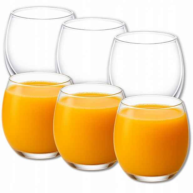 Sklenice velká na nápoje a vodu šťáva z limonády Wilmax 530 ml 6 kusů