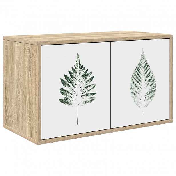 vidaXL Nástěnná TV skříň HANAU 69 x 33 x 40 cm Dub sonoma