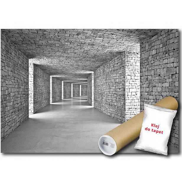 Vliesová fototapeta tunel chodba 3D 416x254