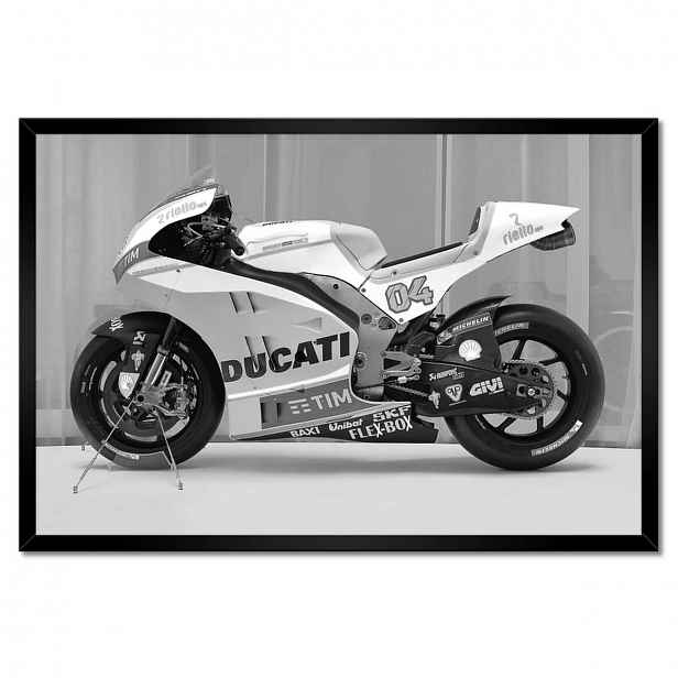 Plakáty v rámu 60x40 Závodní motocykl Ducati