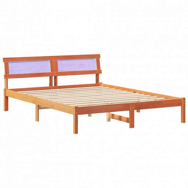 vidaXL Rám postele Voskově hnědá 150 x 200 cm Masivní borové dřevo