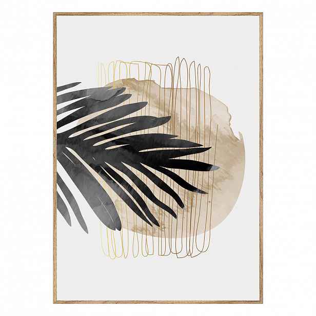 Monee TIŠTĚNÉ OBRAZY NA PLÁTNĚ, Landschaft und Natur, abstraktní, zátiší, listy, 50/70 cm
