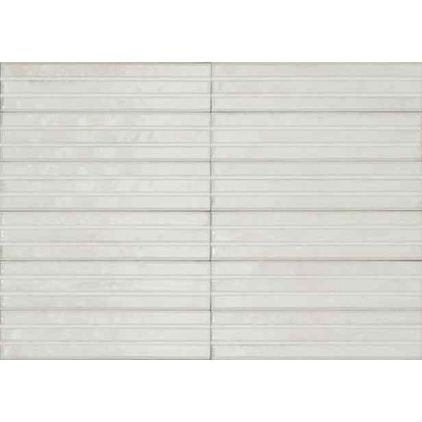 Obklad Ragno Look Bianco Struttura 3D Yubi 6x24 cm lesk RCU2 (bal.0,720 m2)