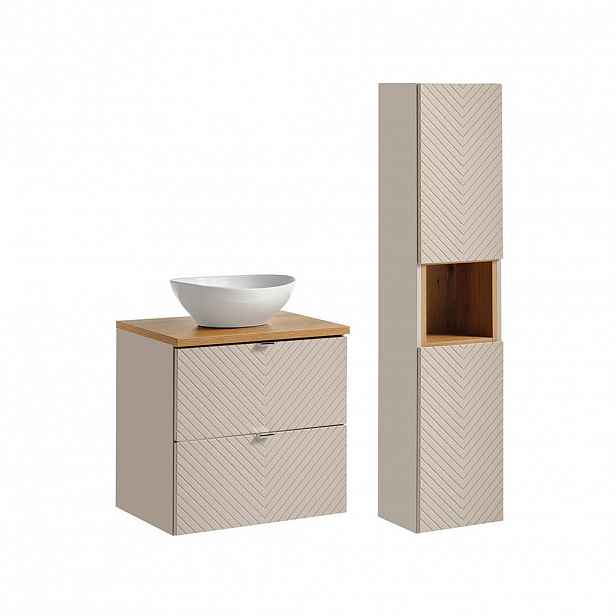 Petits-meubles KOUPELNOVÝ NÁBYTEK 60.4cm Manoa 2er-Set Kašmír