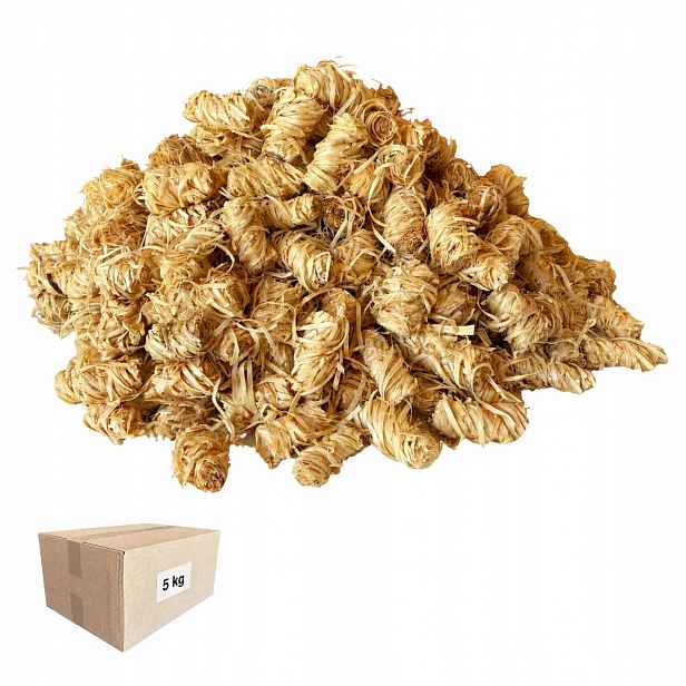 Podpalovač z dřevěné vlny 5 kg – ekologický podpalovač do krbu pro grilování kamen