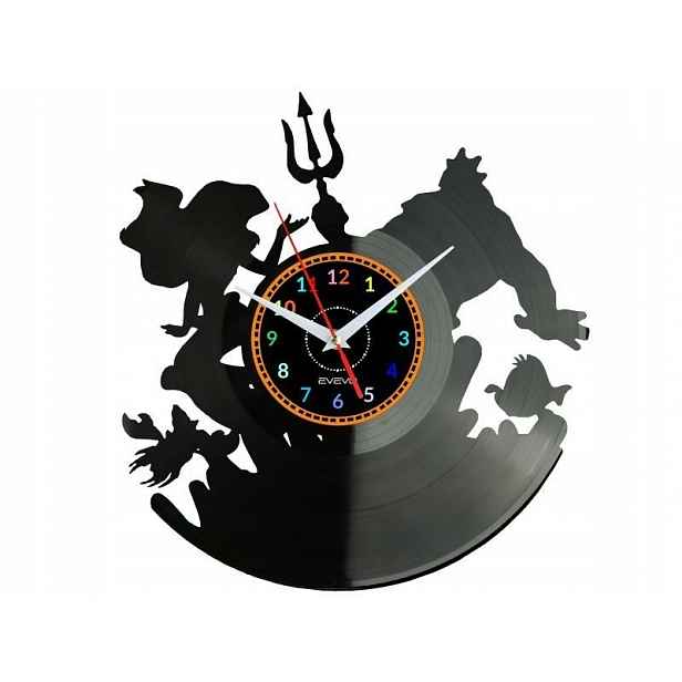 Posejdon Nástěnné hodiny Vinylová deska Moderní dekorativní jako Dárek