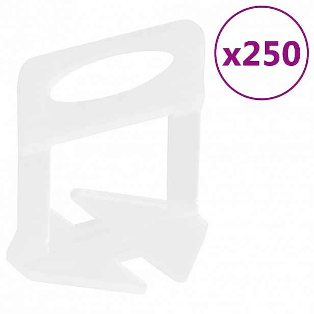 vidaXL Nivelační spony na obklady 250 ks 1,5 mm