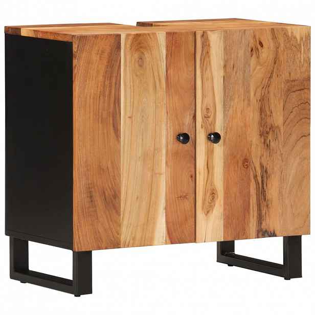 vidaXL Umyvadlová skříňka 62x33x58cm masivní akácie a kompozitní dřevo