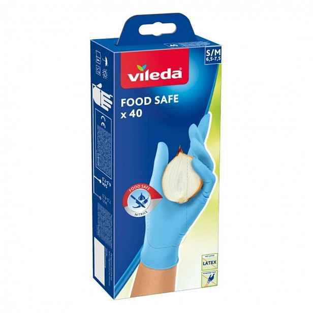 Vileda - Rukavice Food Safe, velikost S/M, 40 ks 171013