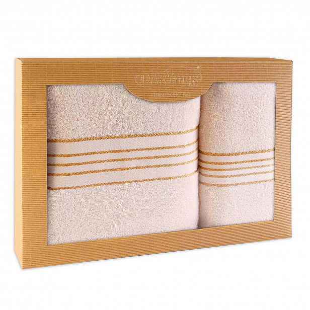 Ručník D Bavlna 100% Tiwano krém (p) 50x90+70x140 ks