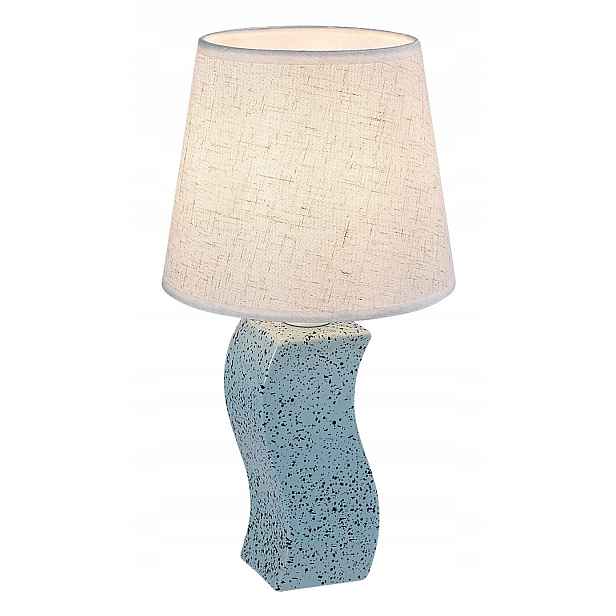 Stolní lampa Rabalux Dayami E14 40W modrá, béžová, stínidlo