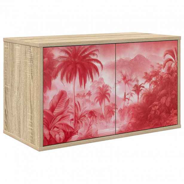 vidaXL Nástěnná TV skříň AACHEN 69 x 33 x 40 cm Dub sonoma
