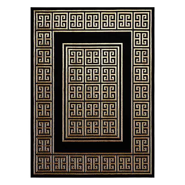 Kusový koberec Allure 1968 black/gold, 180x270, černá, kancelář, Dywany Łuszczów