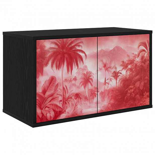 vidaXL Nástěnná TV skříň AACHEN 69 x 33 x 40 cm Černý dub