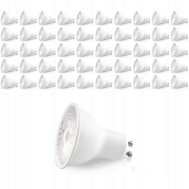 50x Žárovka Premium Led GU10 5W Barva Neutrální 4000K Lls dioda Samsung