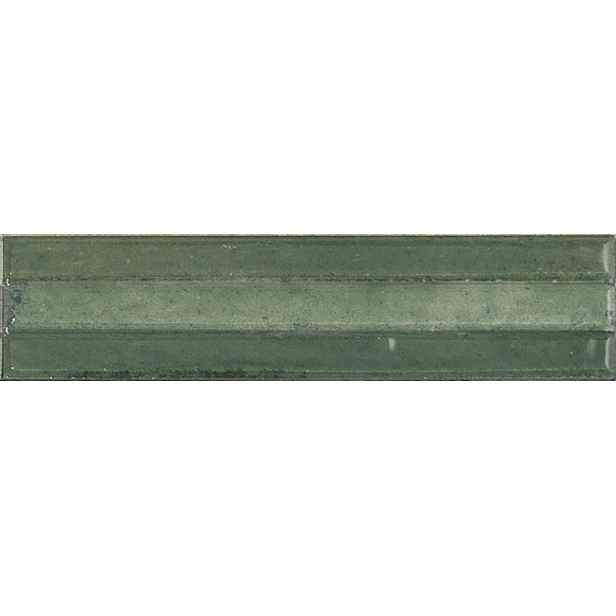 Obklad Ragno Look Verde Struttura 3D Yubi 6x24 cm lesk RCU8 (bal.0,720 m2)