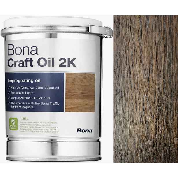 Bona Craft Oil 2K Graphite Grafit 1,25L ochranný olej na dřevěné podlahy