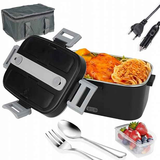 Elektrický Obědový Box Ohřívač Oběda Do Auta, Domu 1.8 L 24*12*18 CM