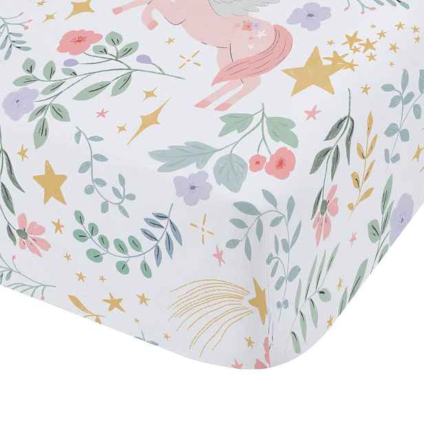 Napínací dětské prostěradlo na dvoulůžko 135x190 cm Fairytale Unicorn – Catherine Lansfield