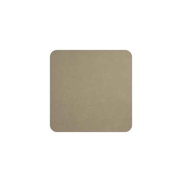 Sada 4 podtácků z imitace kůže 10x10 cm SOFT LEATHER OPTIC ASA Selection - písková