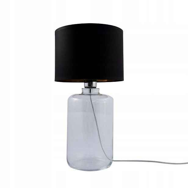 Stolní lampa Černá Sklo Průhledné 41 cm Moderní E27 40W Zuma Line