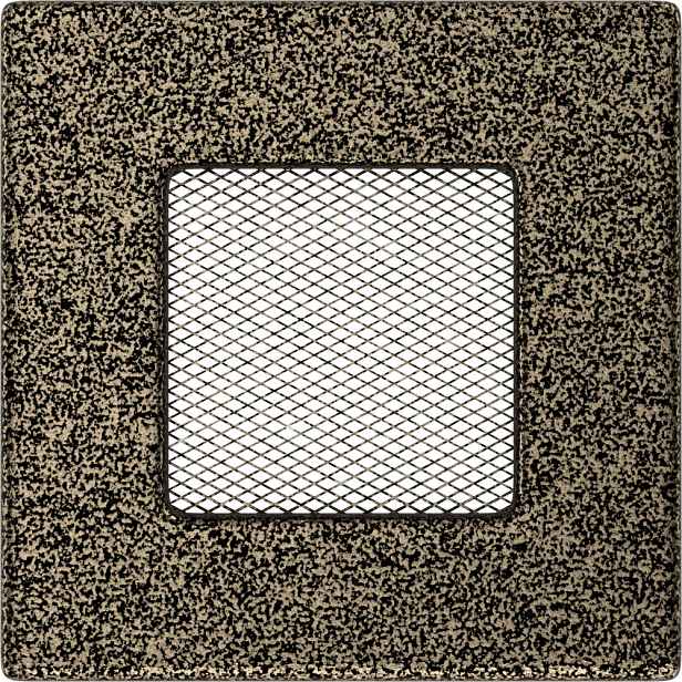 Ventilační mřížka do krbu 11x11 černo-zlatá
