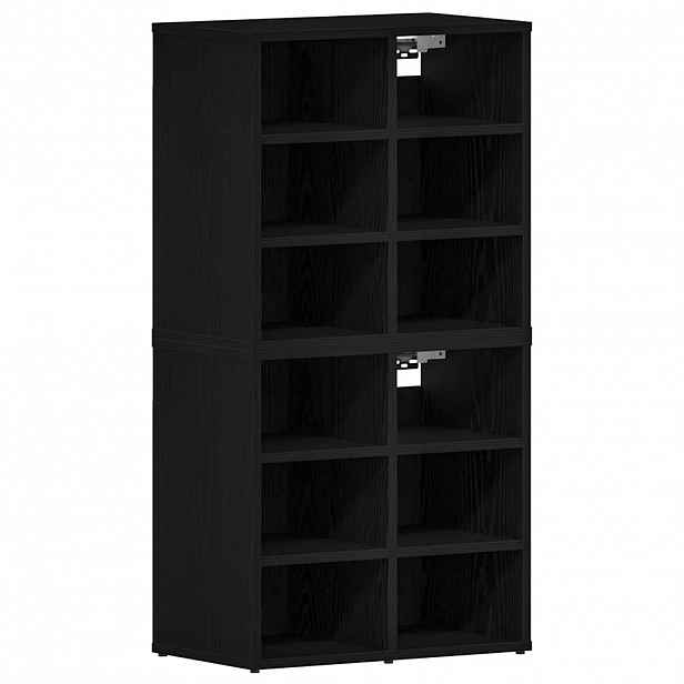 vidaXL Skříň na obuv 2 ks 52 x 30 x 50,5 cm Kompozitní dřevo Černý dub