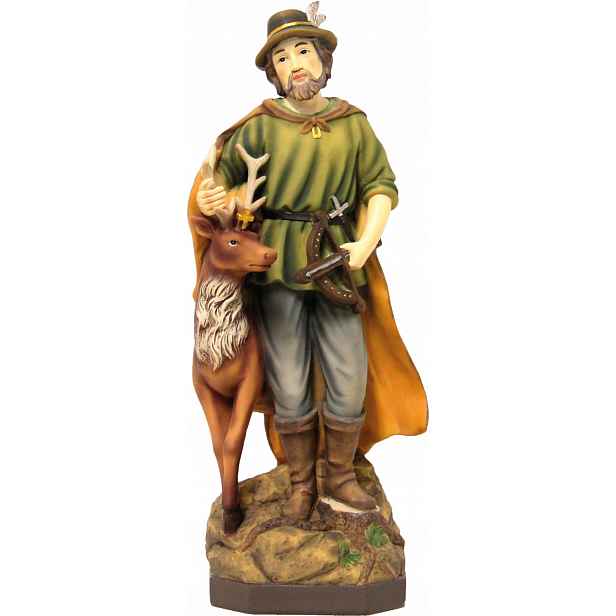 Figurka sv. Huberta z Liège Patron Lovců/lesníků 20,0 cm vysoký