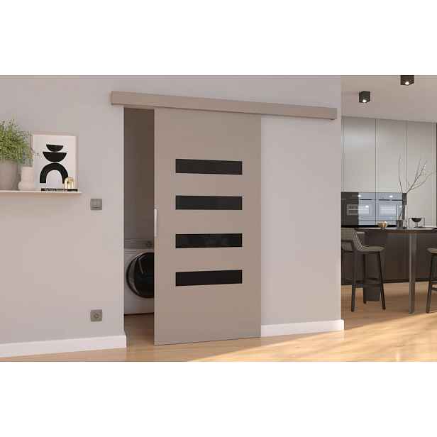 Interiérové posuvné dveře na zeď 96 cm FAMLA - kašmír
