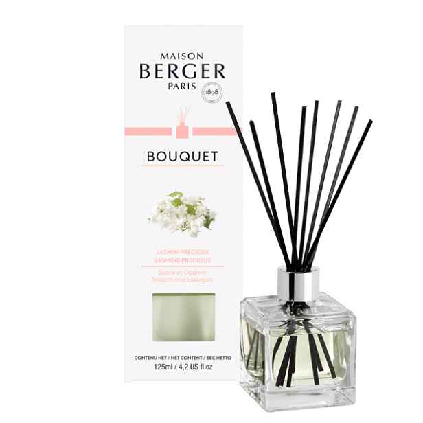 Maison Berger Paris aroma difuzér Cube, Vzácný jasmín 125 ml