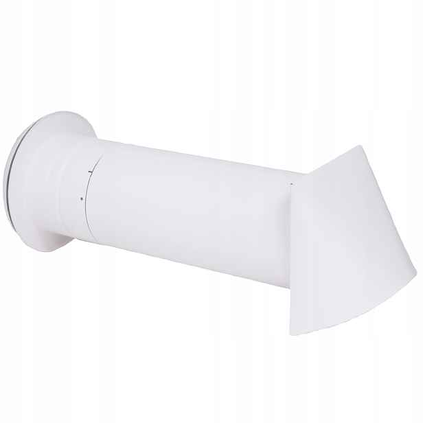 Nástěnný ventilátor kulatý s anemostatem a černí NO080A-ML Bílý Darco